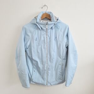 Descente Ion-bodies Powder Blue Hooded SKI Jacket